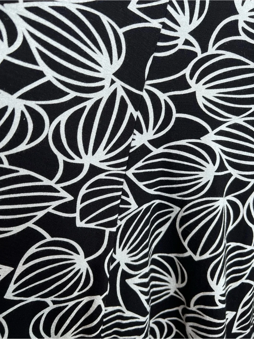 Karen Kane Black White Tres Jolie Full Floral Flared A-Line Skirt. Size 2X. NWT.